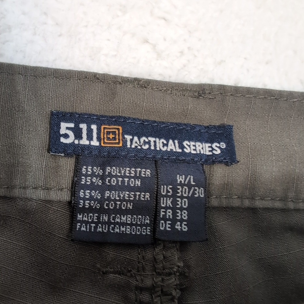5.11 Tactical Series TAC-143 Green Cargo Pants Mens‎ 30x30 - Picture 2 of 8